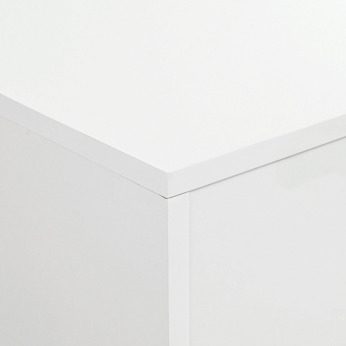 Minimalist White High Gloss Coffee Table With Drawers - Sleep Galleria