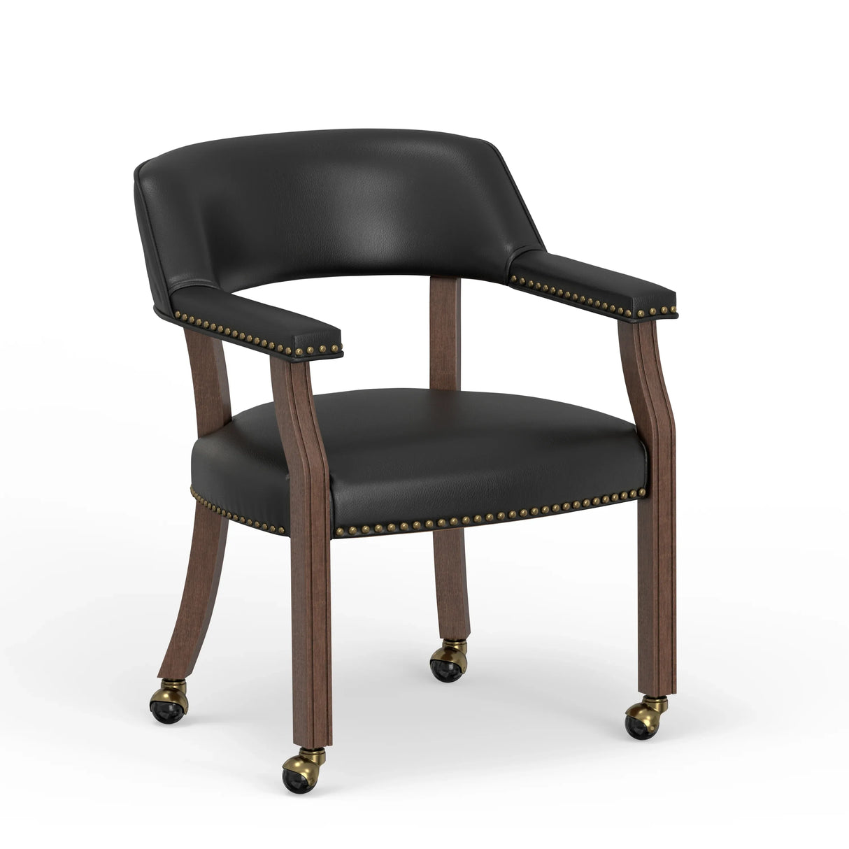 5-Piece Walnut Wood Dining Table and Game Set - Omega Lifestyles