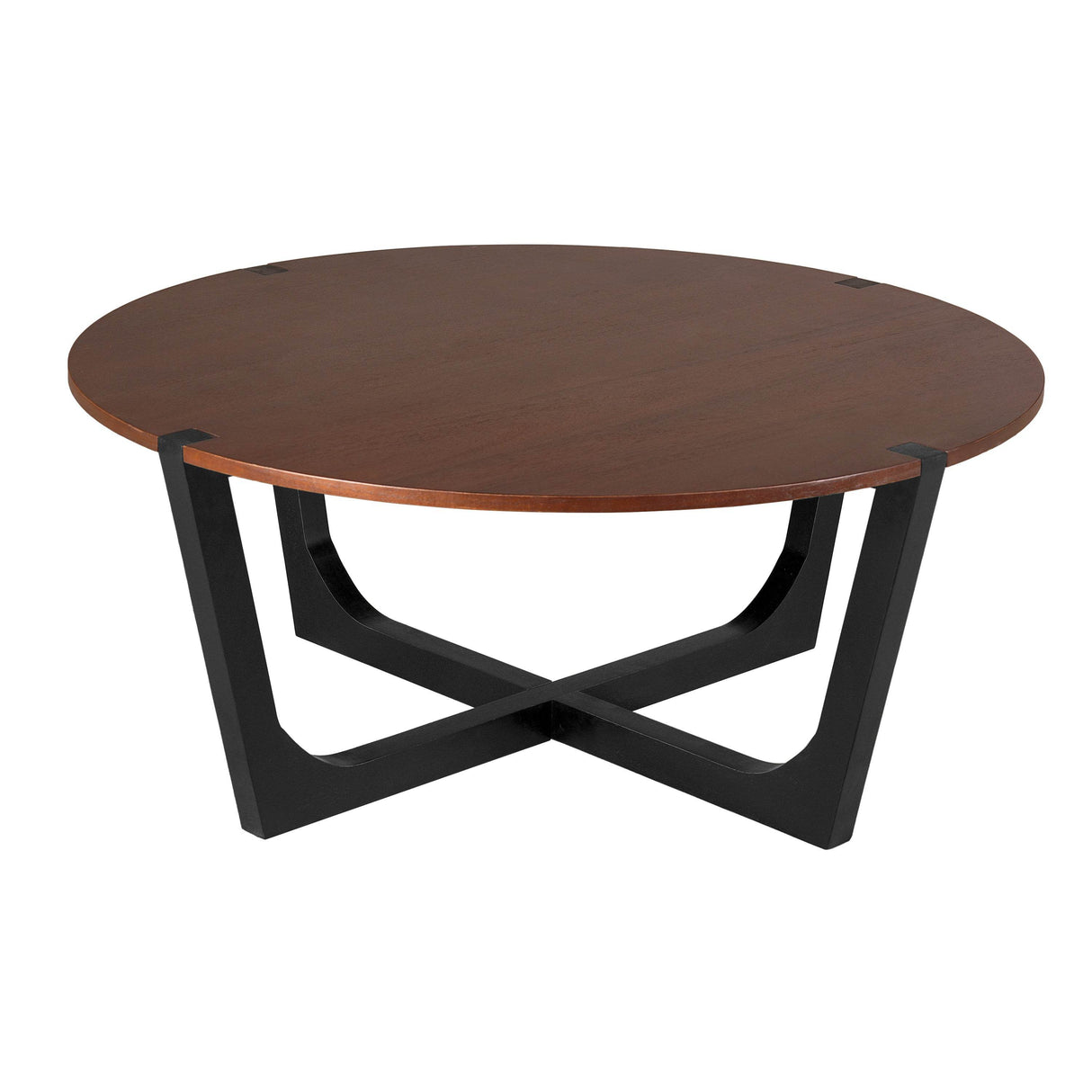 Acacia Solid Wood Round Coffee Table 44-Inch - Sleep Galleria