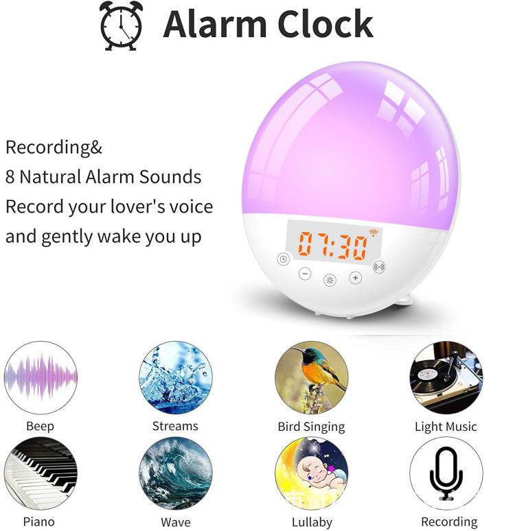 WiFi Voice Control Smart Sunrise Wake-Up Light - Sleep Galleria