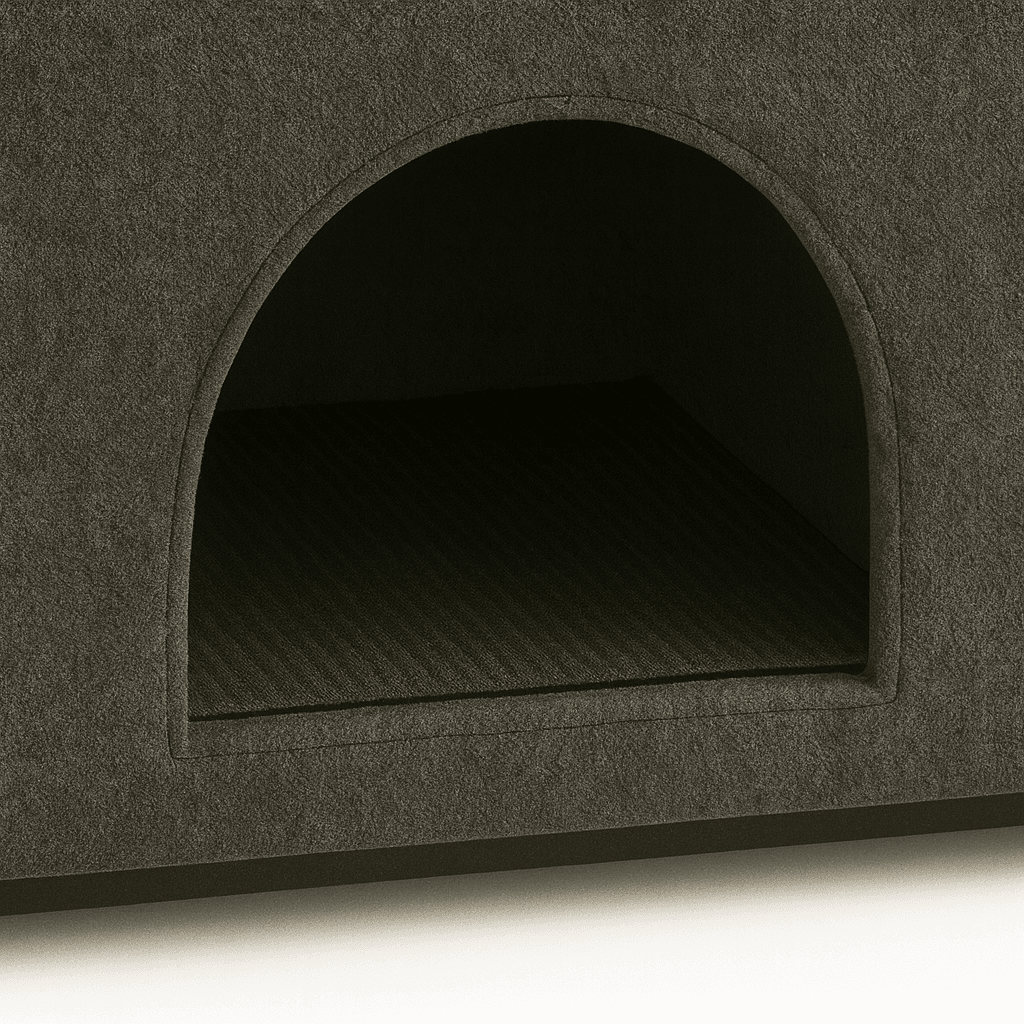 Dark Gray Bunny-Ear Dual-Use Pet Furniture Armchair - Omega Lifestyles