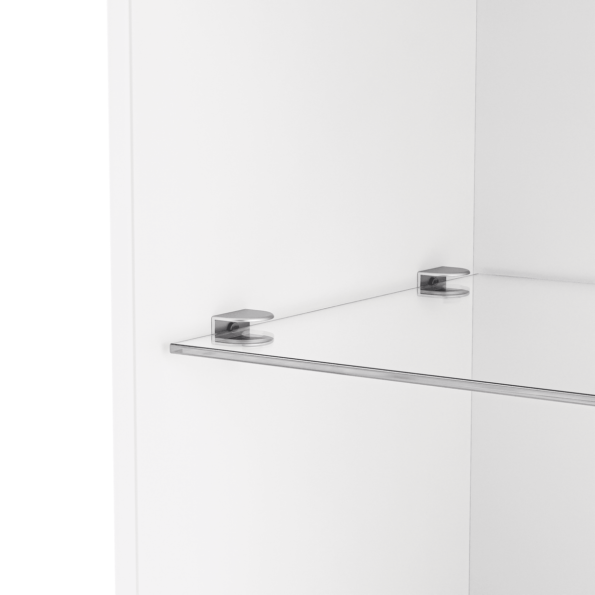 High Gloss White MDF TV Stand With LED Lights - Sleep Galleria