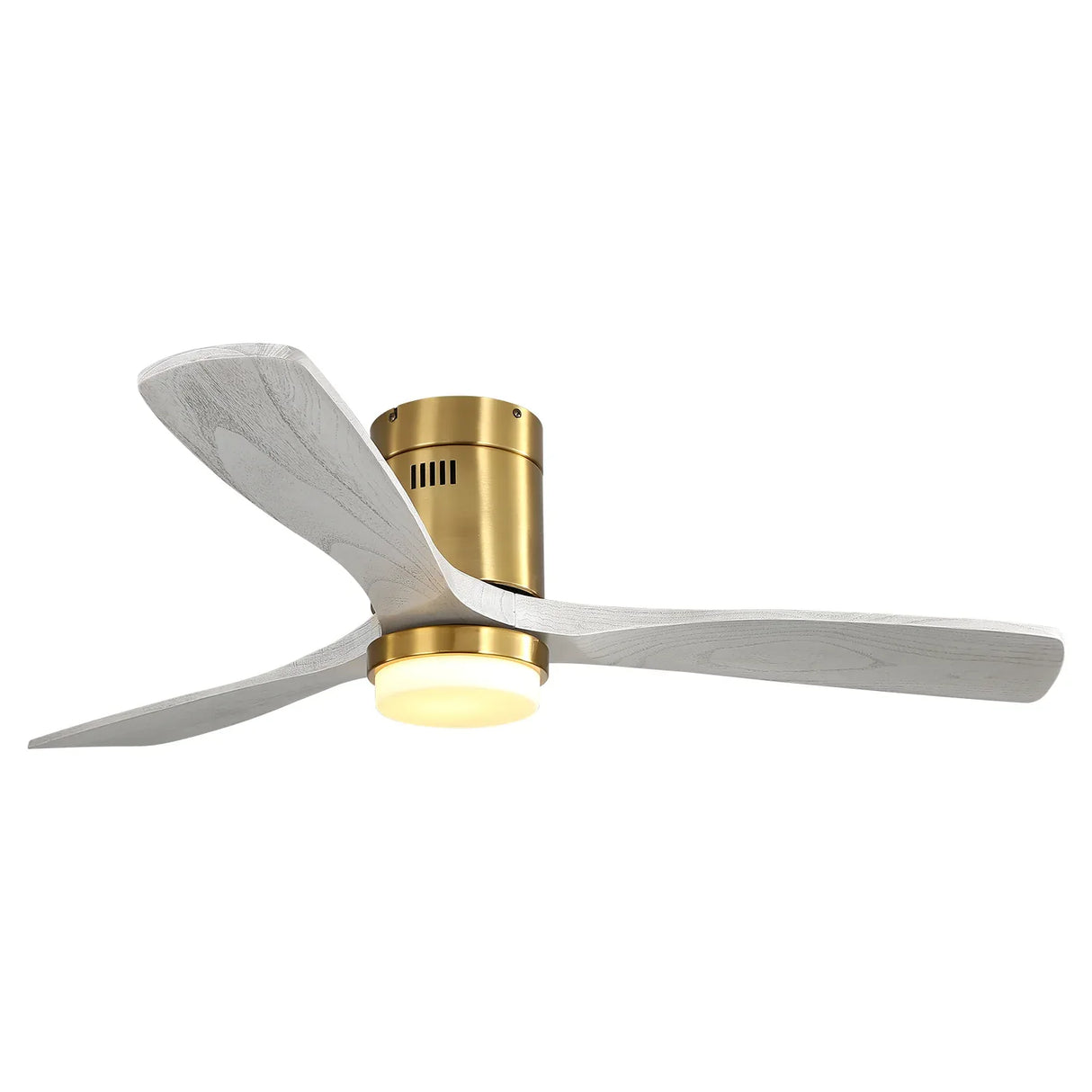 52-Inch Remote-Controlled LED Solid Wood Ceiling Fan - Omega Lifestyles