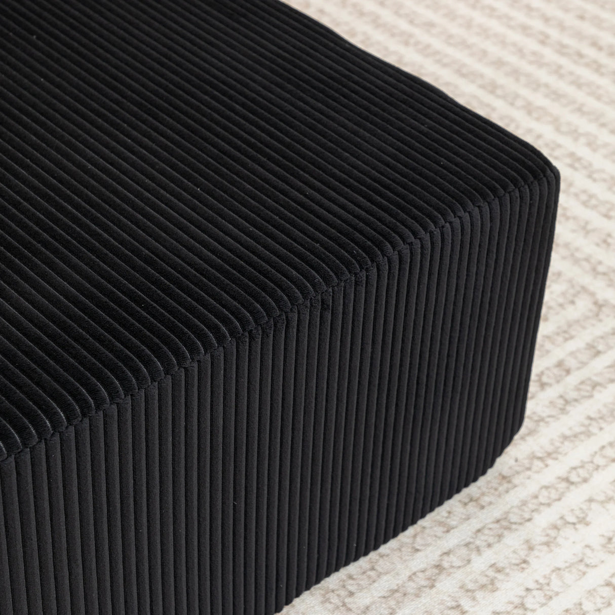 Corduroy Foam Left Armrest Chaise Lounge Chair - Omega Lifestyles