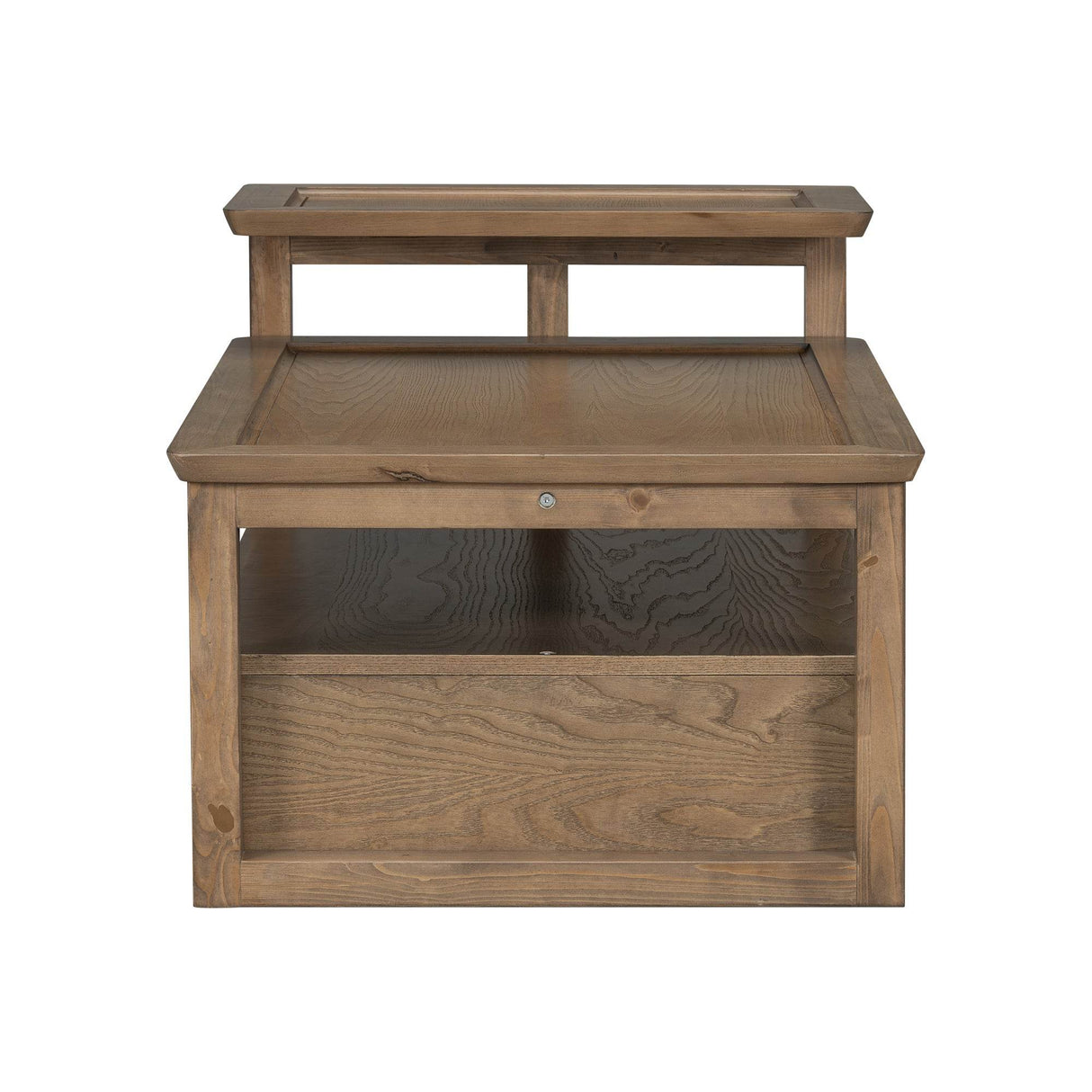 Modern Dark Brown MDF Coffee Table With Storage Drawer - Sleep Galleria