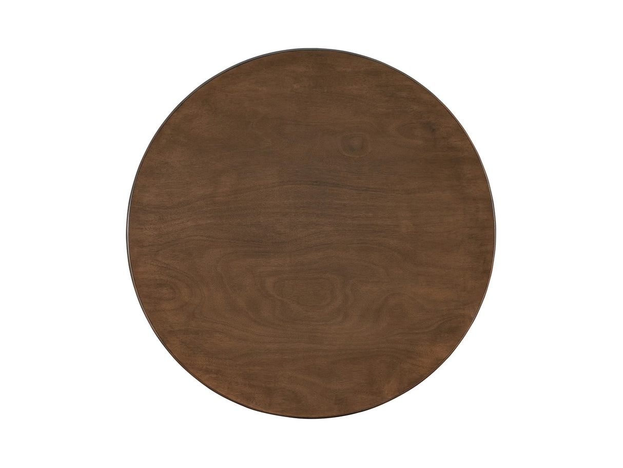 5-Piece Walnut Finish Synthetic Wood Dining Room Set - Omega Lifestyles