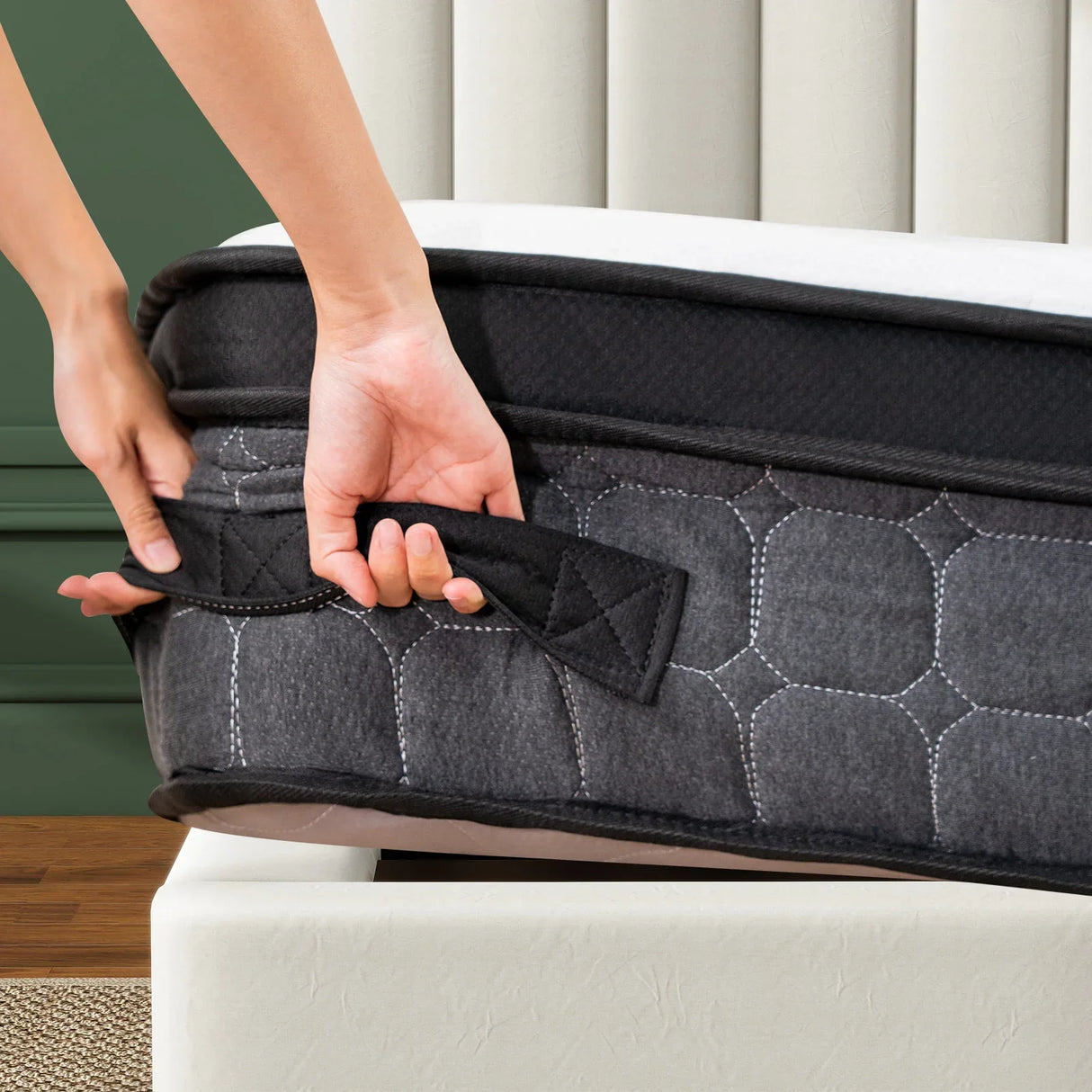 Full Medium 10-Inch Cooling Gel Memory Foam Mattress - Omega Lifestyles