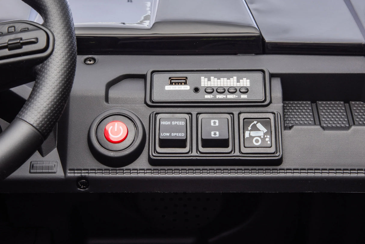 24V 2-Seater 6-Wheel Electric Ride On Dump Truck - Omega Lifestyles