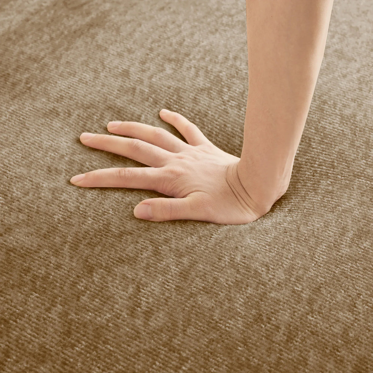 Premium Velvet Modular Boneless Brown Ottoman Seating - Omega Lifestyles