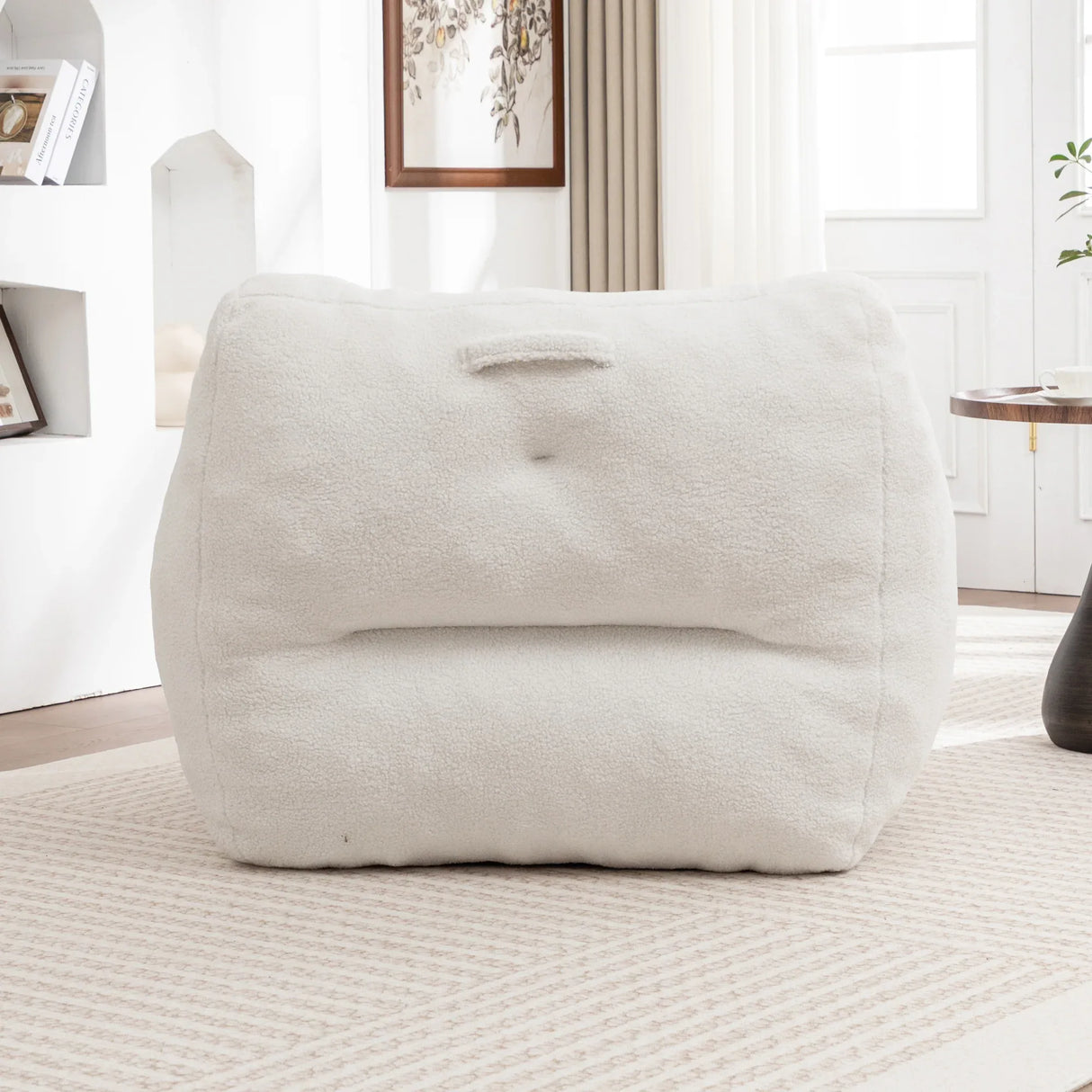 High-Density Foam Teddy Bean Bag Chair Sofa - Omega Lifestyles