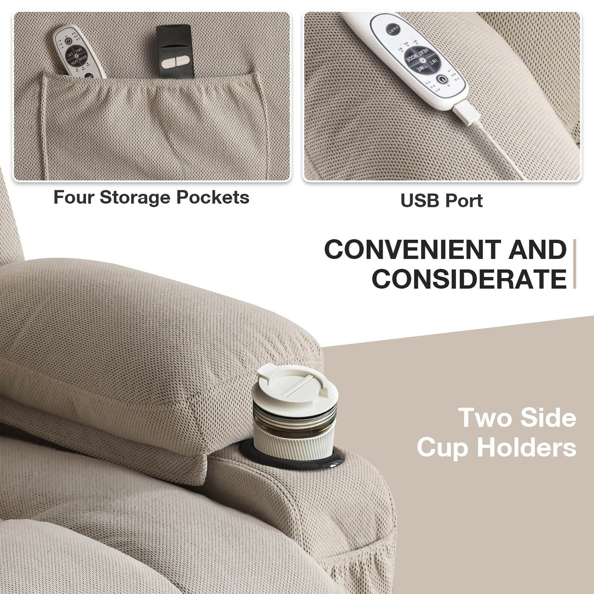 Power Lift Recliner Chair with Heat and Massage - Omega Lifestyles