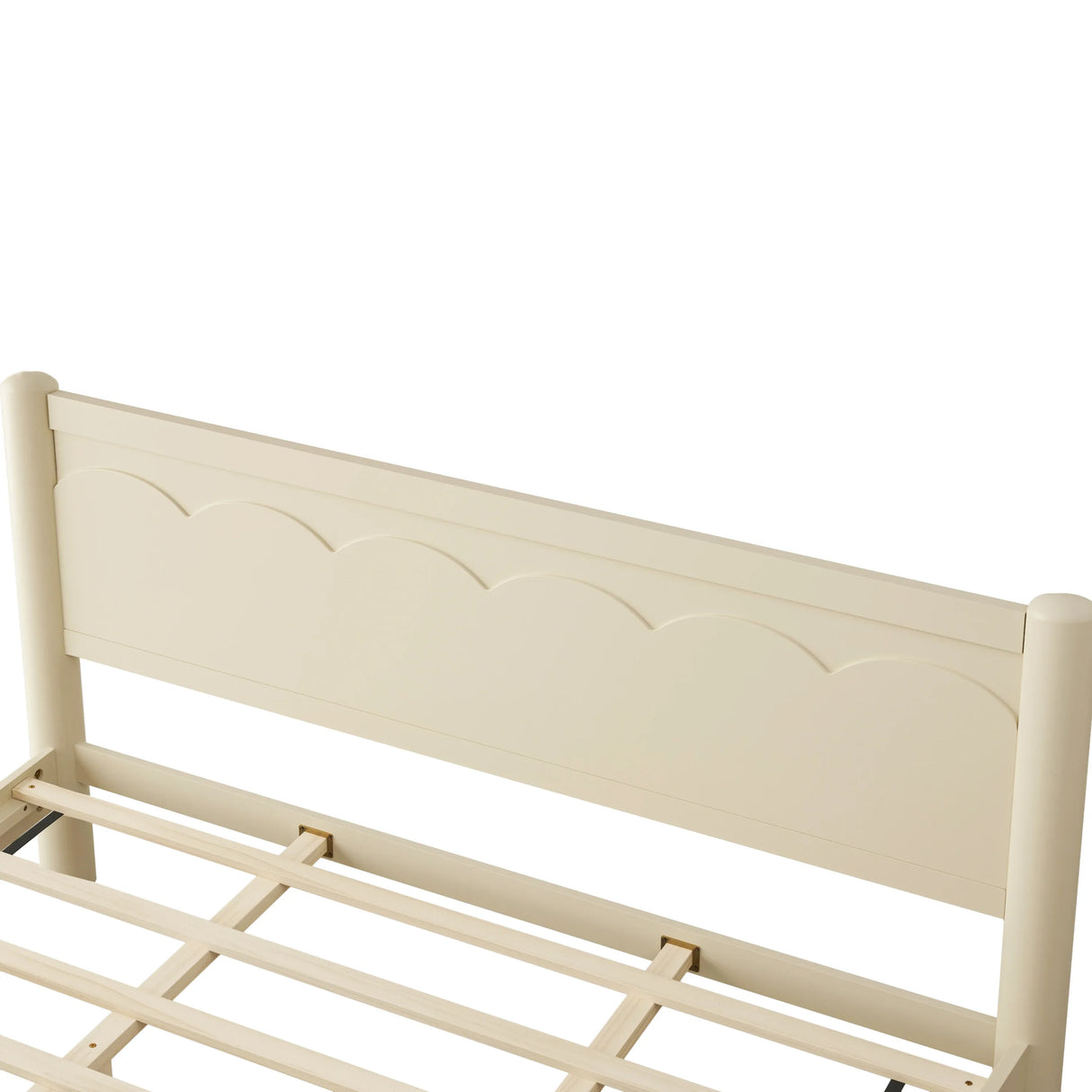 King Solid Wood Platform Bed Frame With Headboard - Omega Lifestyles