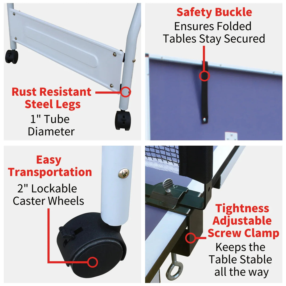 Competition Grade Foldable Indoor Table Tennis Table Set - Omega Lifestyles