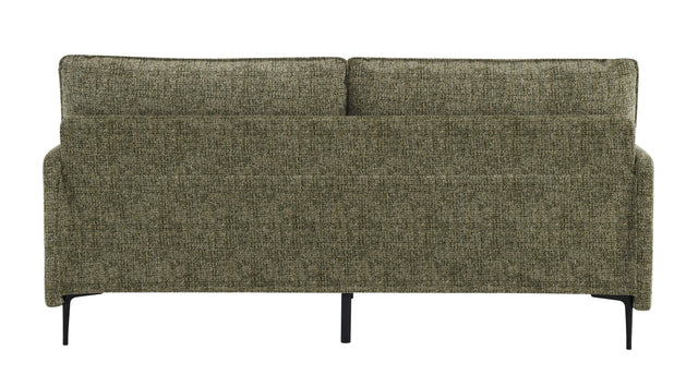 Green Chenille Compressed Cushion 2-Seat Sofa - Omega Lifestyles