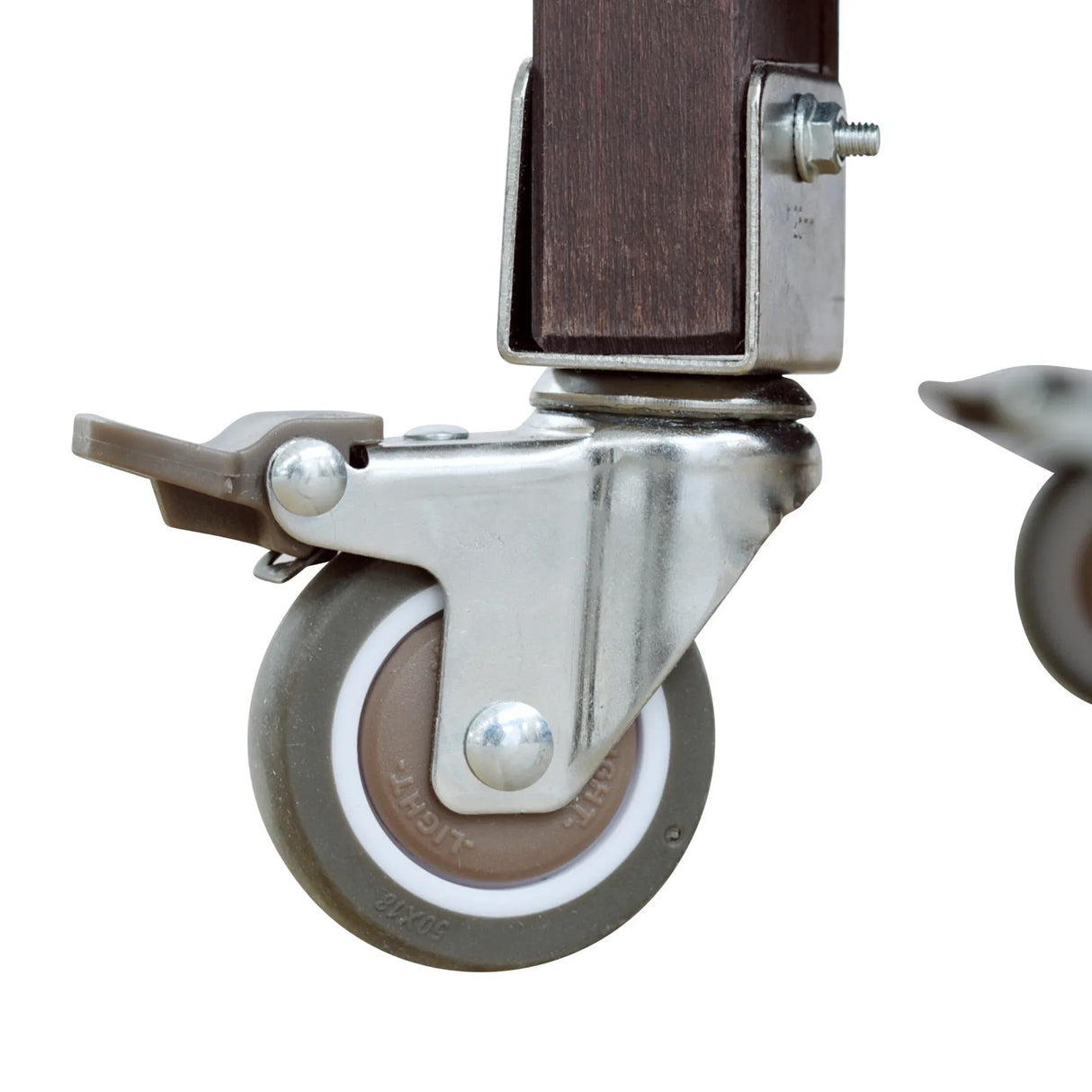 Farmhouse Solid Fir Wood Outdoor Bar Cart With Stainless Steel Top - Omega Lifestyles