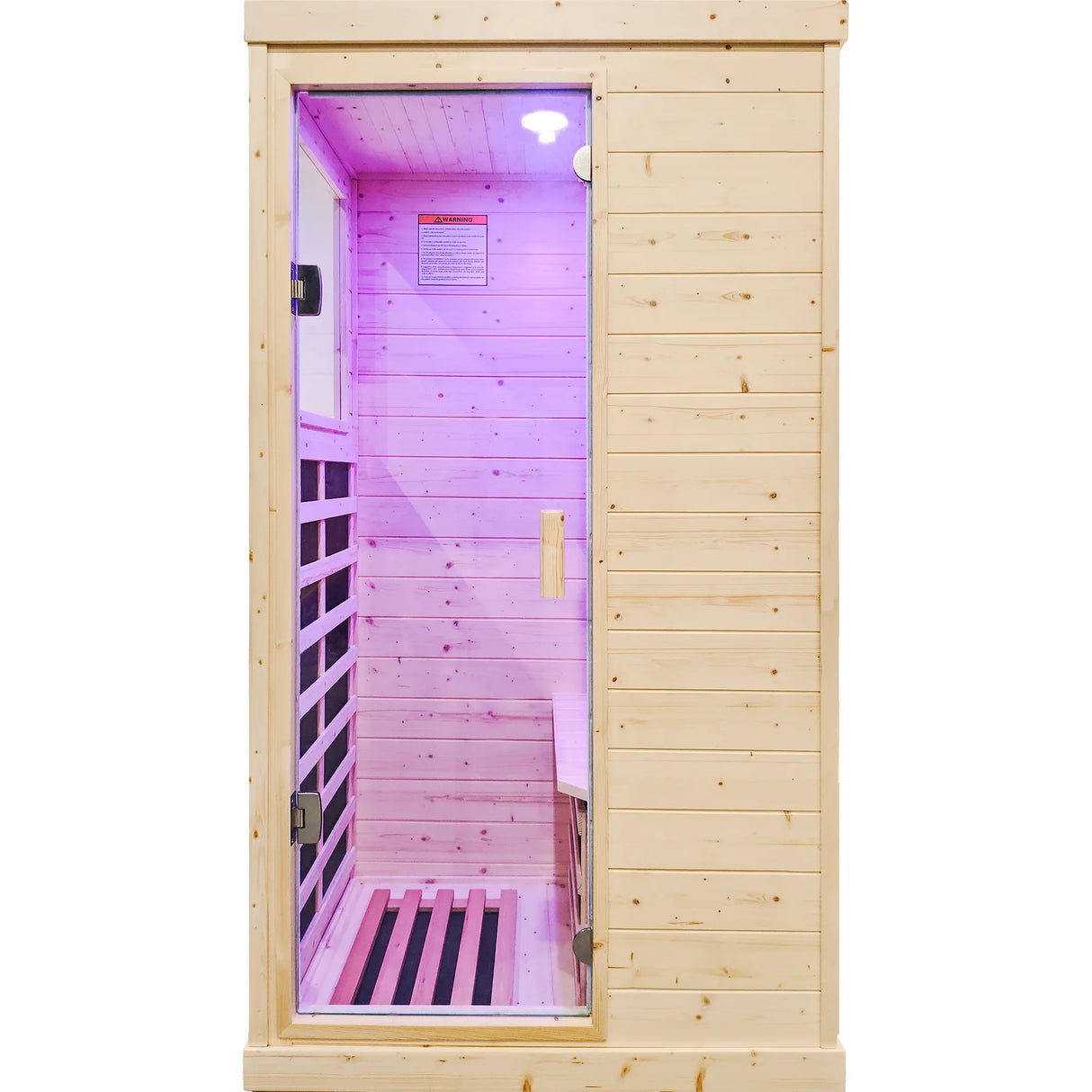 Single Person Spruce Wood Far Infrared Sauna - Omega Lifestyles