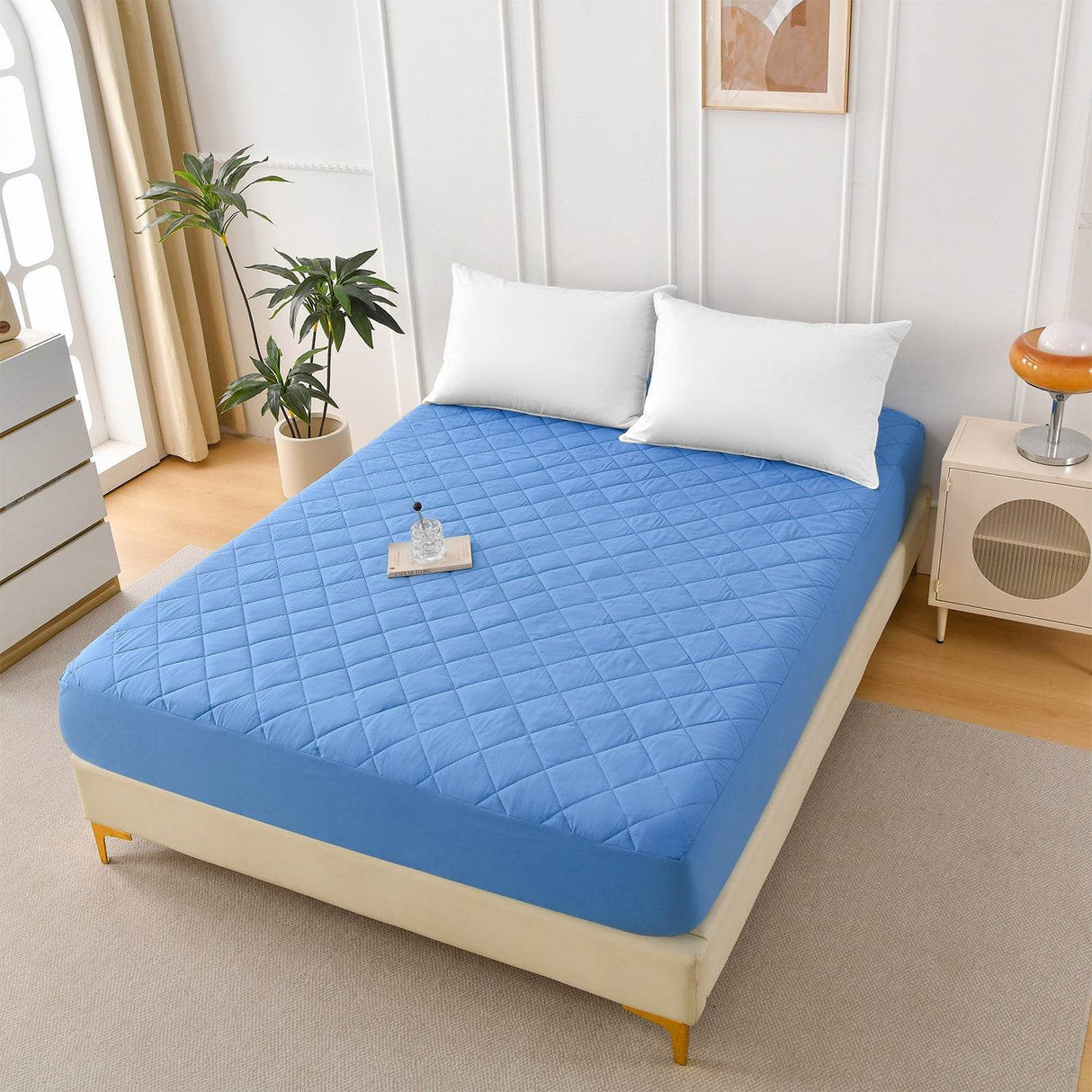 Waterproof Ultrasonic Cotton Mattress Protector Full - Sleep Galleria