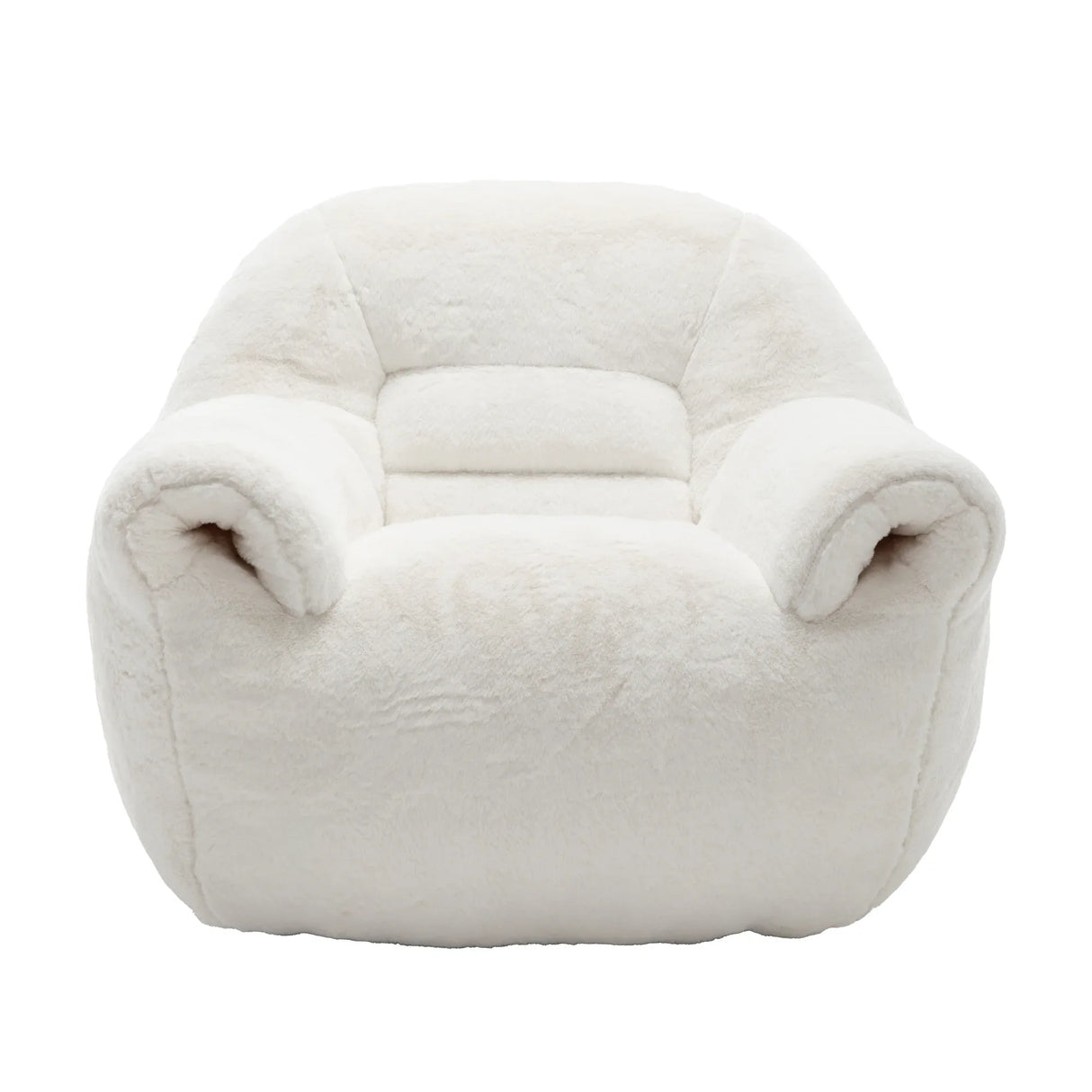 Faux Fur Comfy Bean Bag Chair With Back Support - Omega Lifestyles