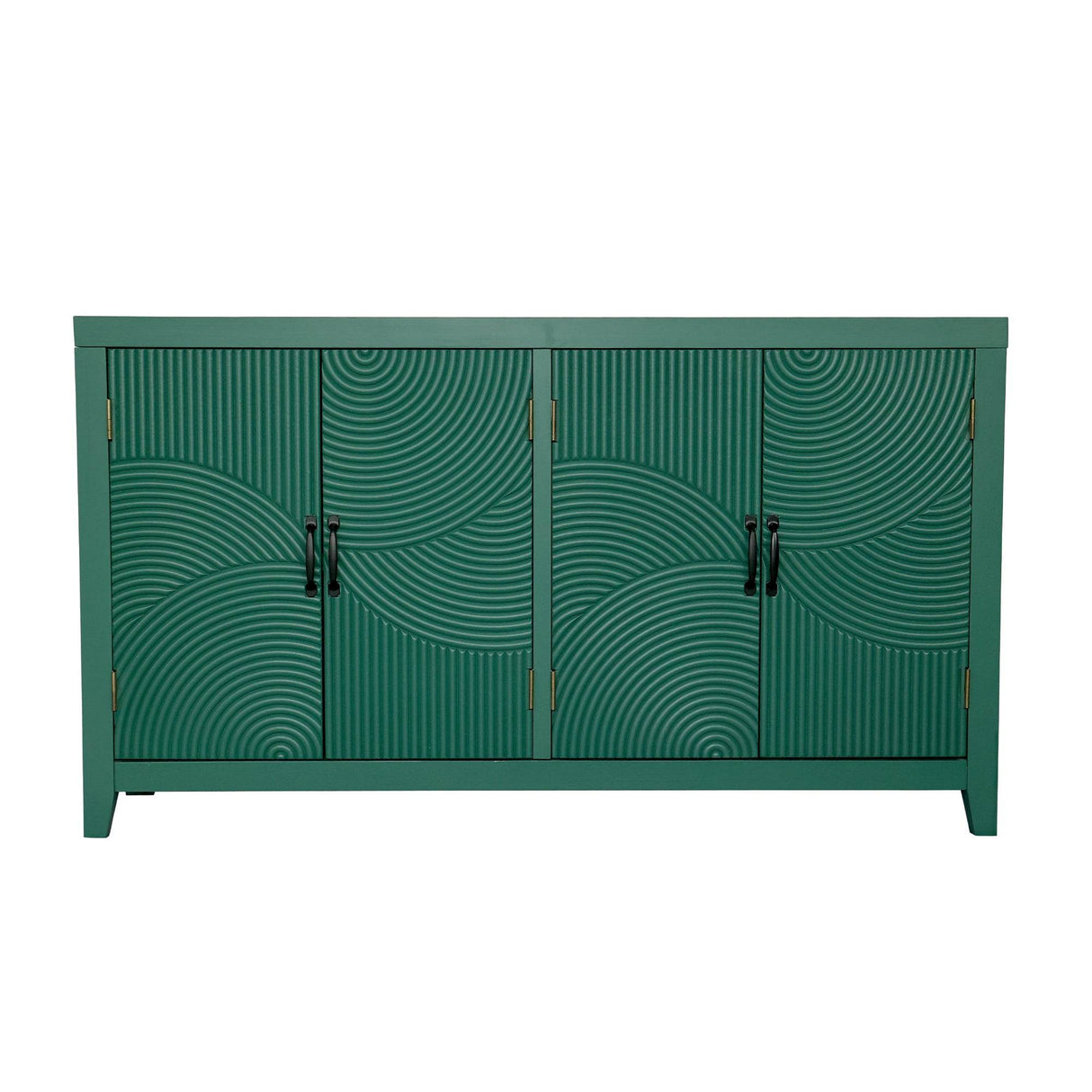 Vintage Green Accent MDF Cabinet With 4 Doors - Sleep Galleria