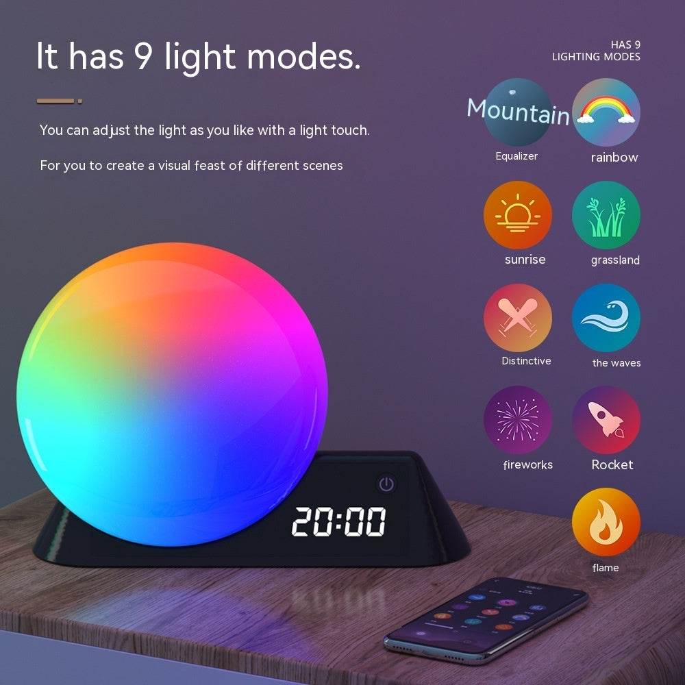 Simulated Sunrise Sunset Colorful USB Alarm Clock - Sleep Galleria