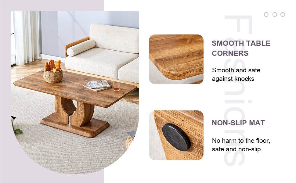 Modern Wood MDF Multipurpose Rectangular Coffee Table - Sleep Galleria