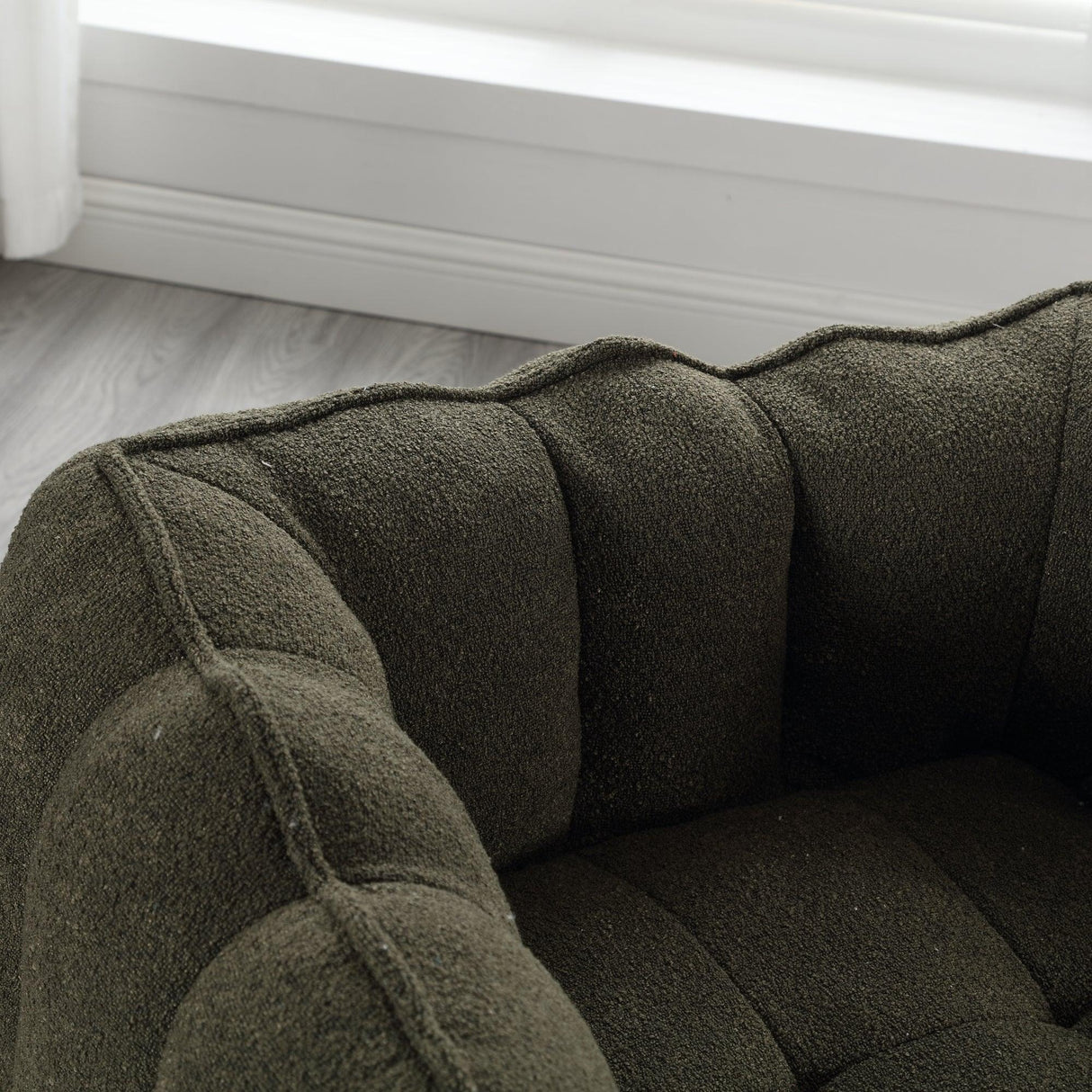 Soft Chenille Bean Bag Chair With High Resilient Foam - Omega Lifestyles