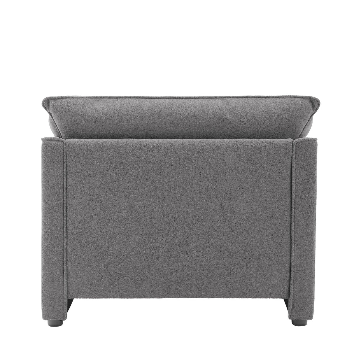 Modern Oversized Chenille Fabric Accent Armchair - Omega Lifestyles