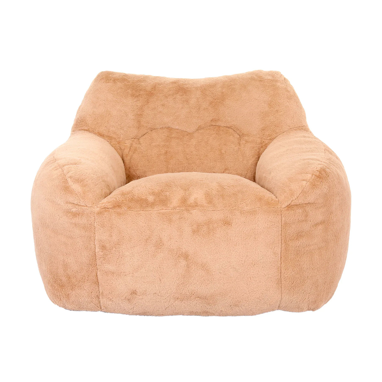 Large Faux Fur High Density Foam Beanbag Chair - Omega Lifestyles