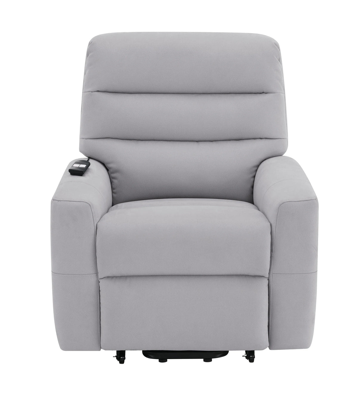 Power Motion Gray Faux Leather Reclining Massage Chair - Omega Lifestyles