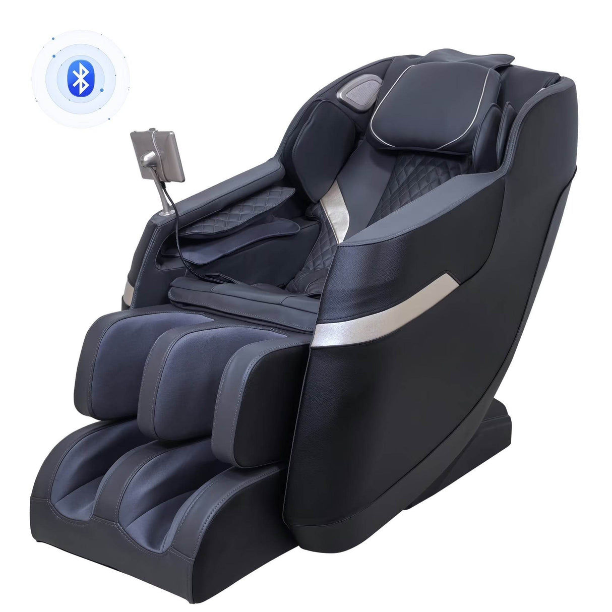 4D Massage Chair with 55" SL Track, 2 Zero Gravity Modes, Voice Control, Heating, Leather