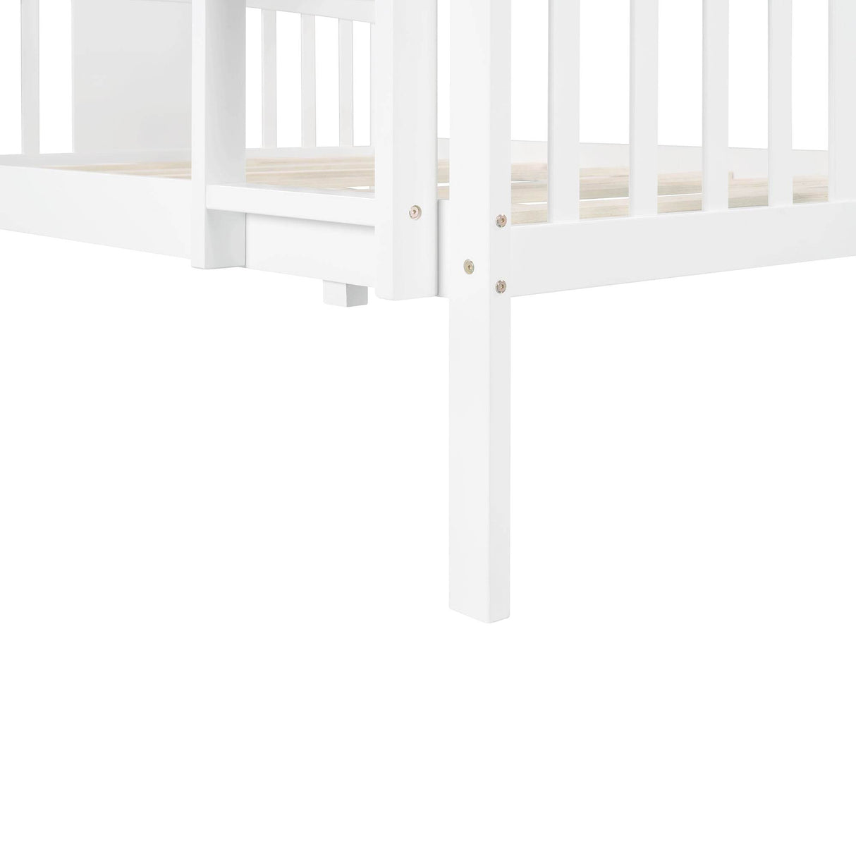 Full Full Solid Wood Convertible Bunk Bed - Omega Lifestyles