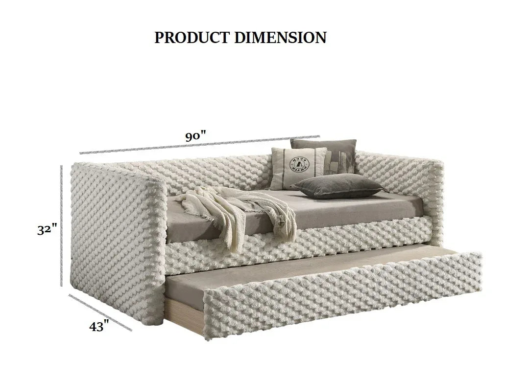 Transitional Twin Daybed With Roller Slat Trundle - Omega Lifestyles