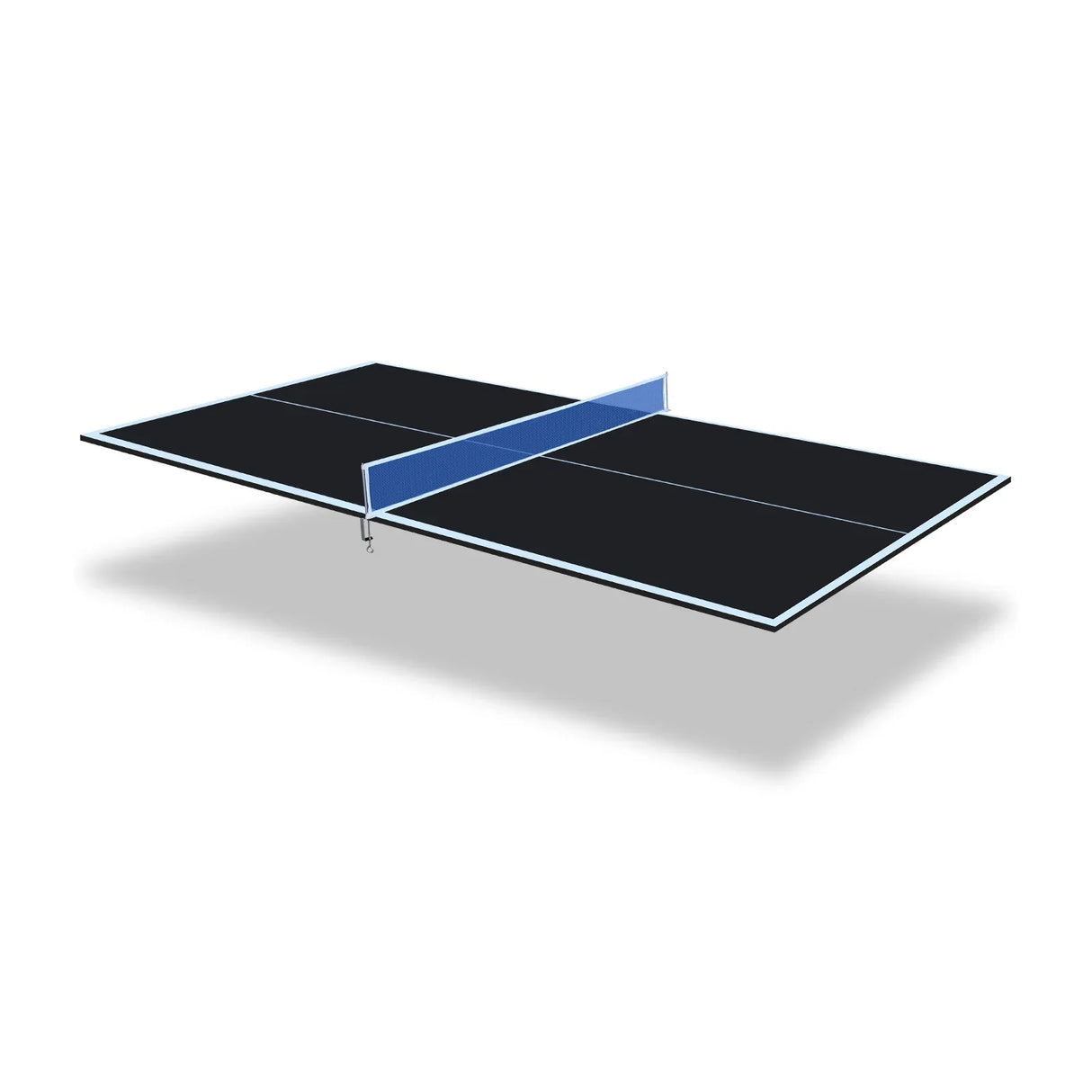Foldable Portable Black MDF Ping Pong Conversion Table Top - Omega Lifestyles