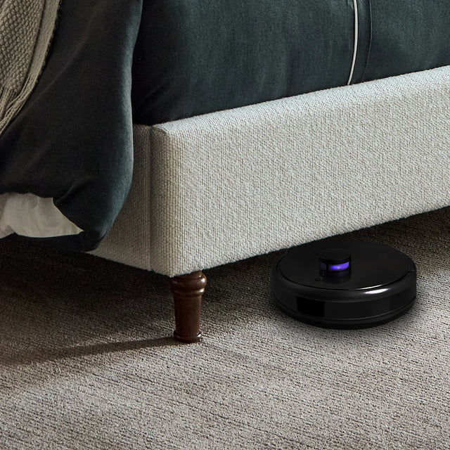 Queen Boucle Upholstered Bed Frame With Tall Headboard - Omega Lifestyles