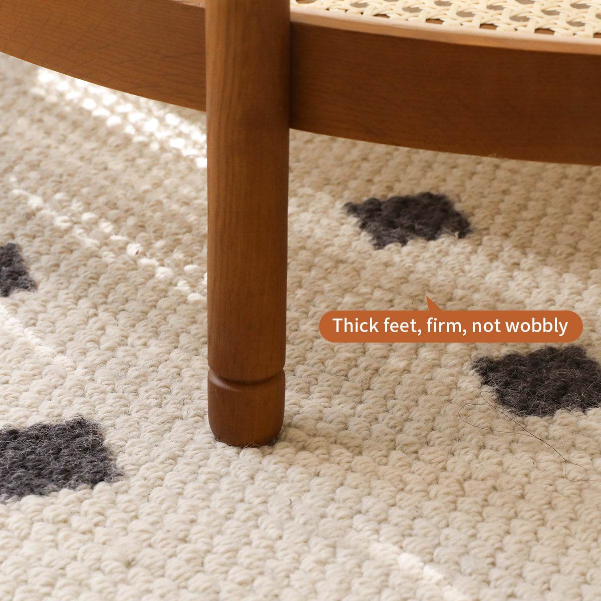 Modern Farmhouse Solid Wood Round Coffee Table - Sleep Galleria