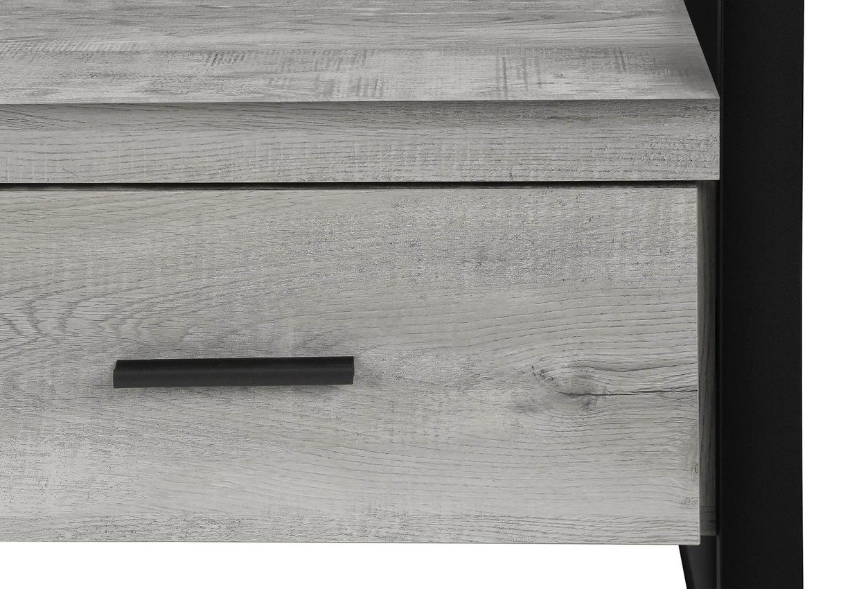 Contemporary Grey Laminate TV Stand With Storage Drawers - Sleep Galleria