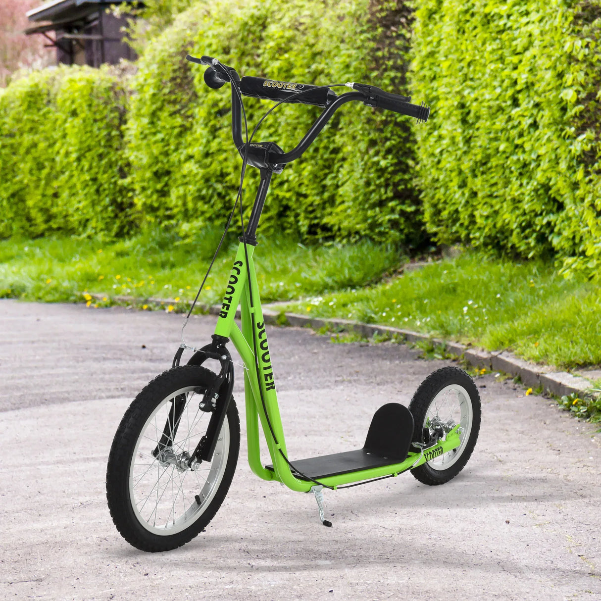 Youth Adjustable Handlebar Kick Scooter With Inflatable Tires - Omega Lifestyles