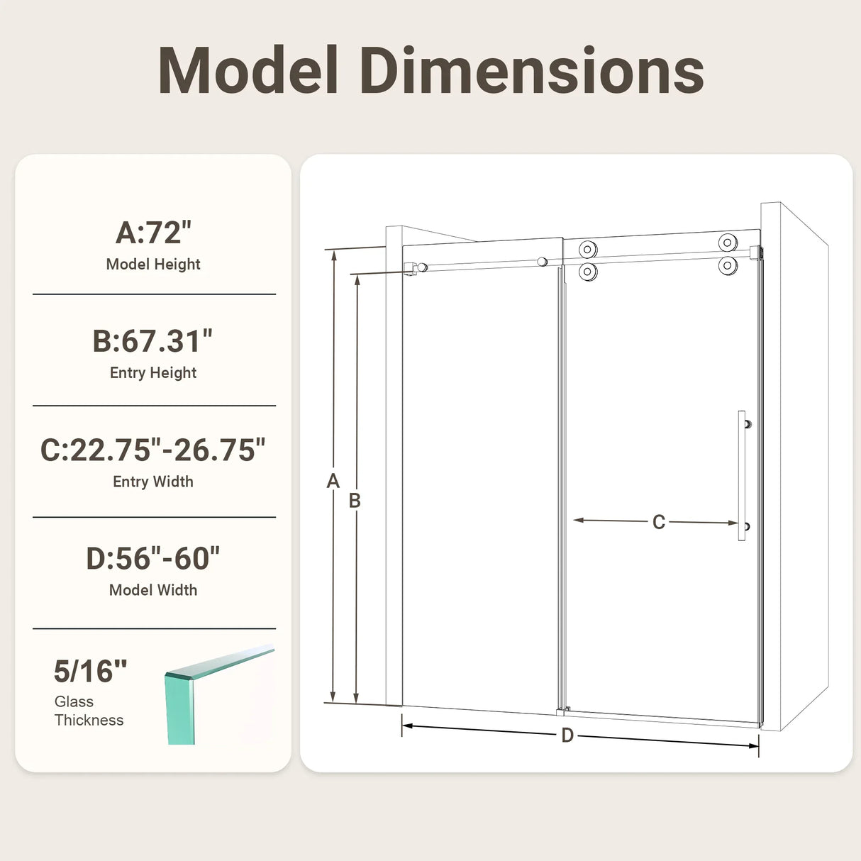 Frameless Matte Black 8mm Tempered Glass Shower Door - Omega Lifestyles