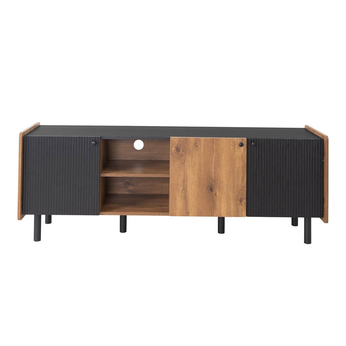 Mid Century Modern TV Stand With Storage Cabinets - Sleep Galleria