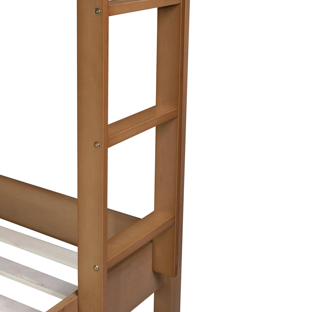 Twin Over Twin Rubber Wood Teddy Fleece Upholstered Bunk Bed - Omega Lifestyles