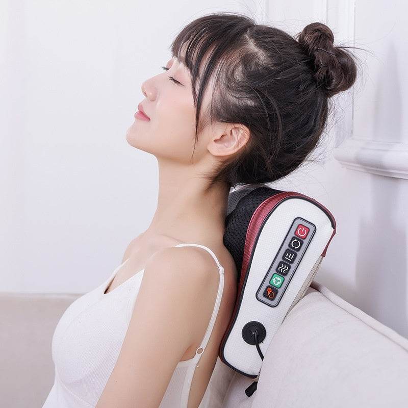 Multifunctional PU Leather Plug-In Waist Massage Device - Sleep Galleria