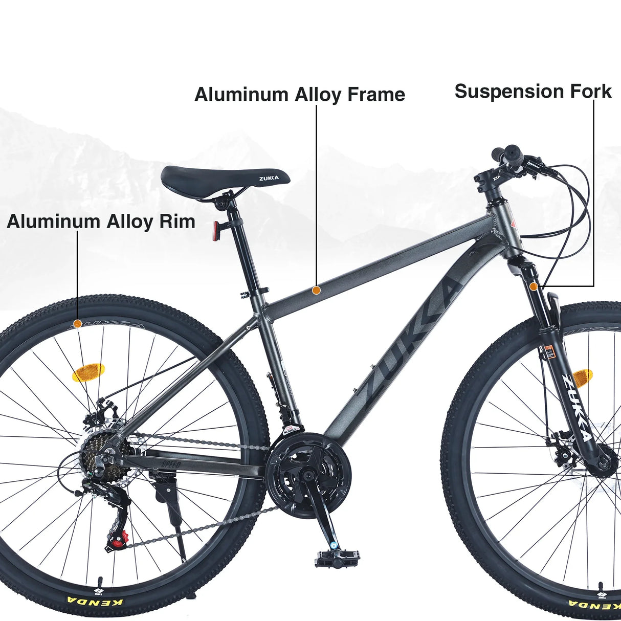 27.5-Inch 21-Speed Aluminium Alloy Front Suspension Mountain Bike - Omega Lifestyles