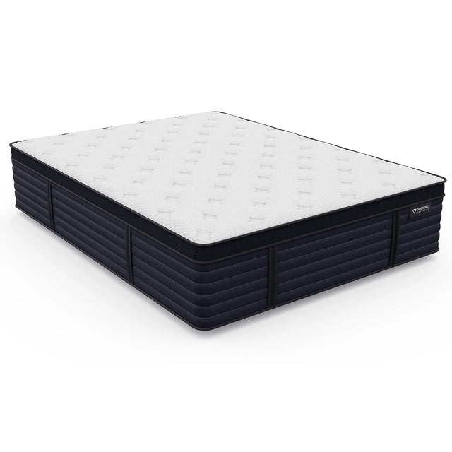 Full Firm 14.5-Inch Latex Hybrid Euro-Top Mattress - Omega Lifestyles