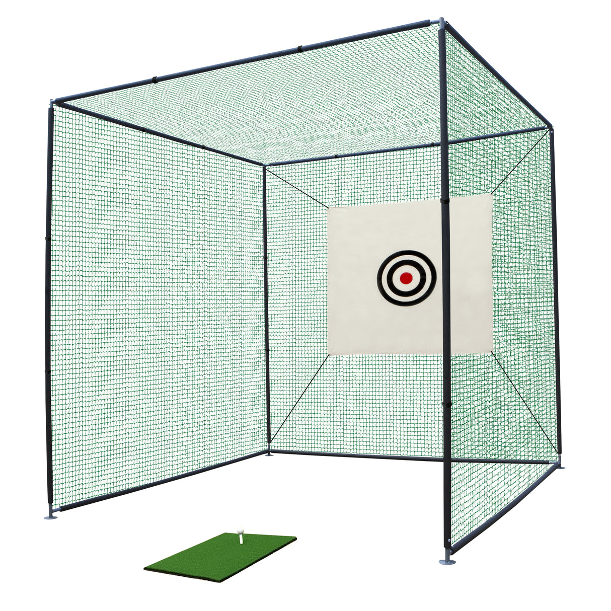 Portable Metal Frame Golf Practice Net Cage 10x10x10FT