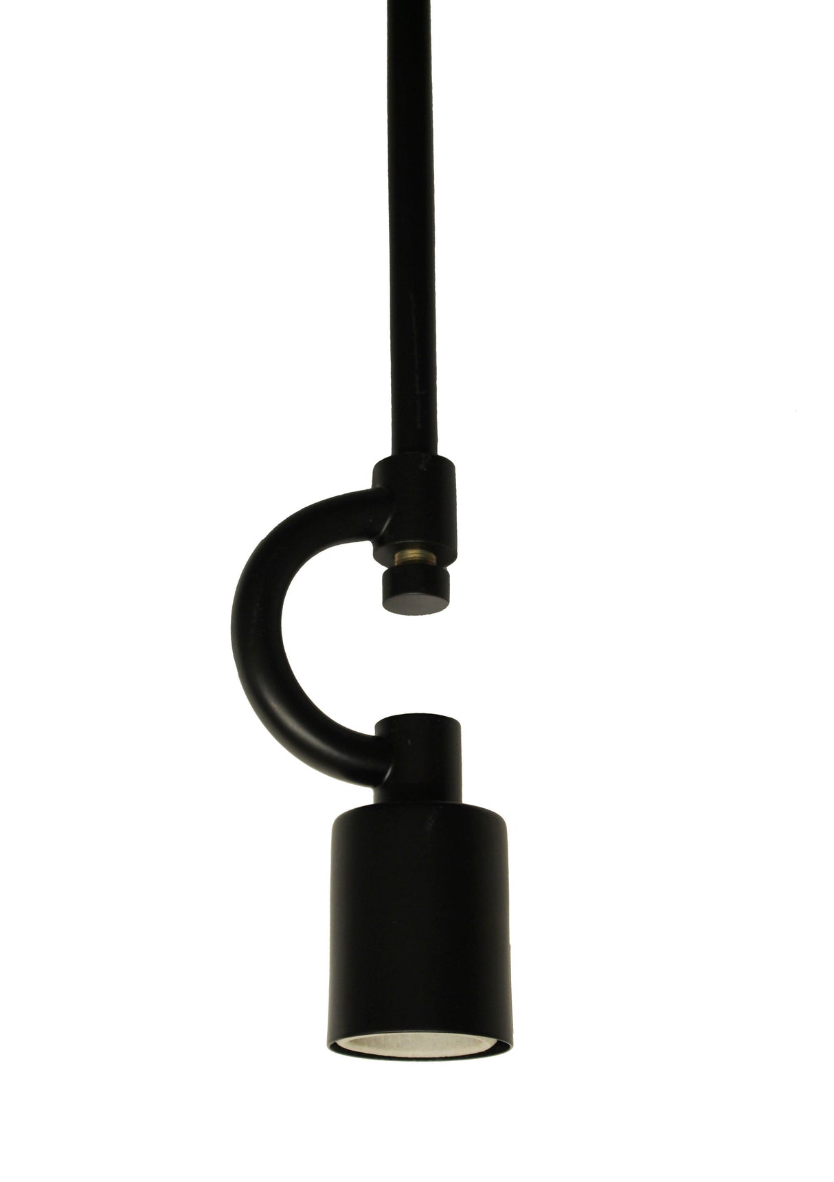 Vintage Satin Black Linen Pendant Light Fixture With Cord