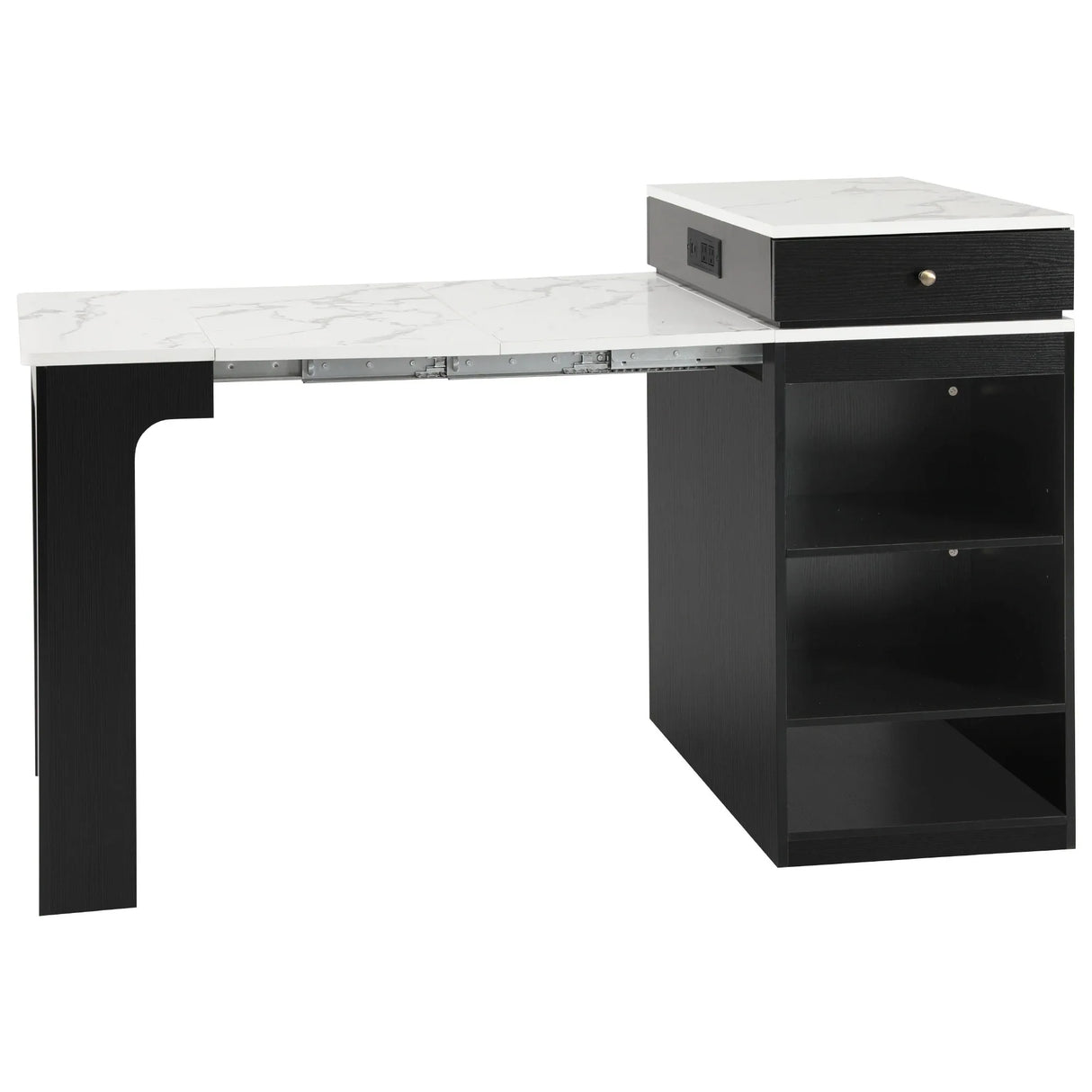 Extendable Dining Table Kitchen Island With Storage - Omega Lifestyles