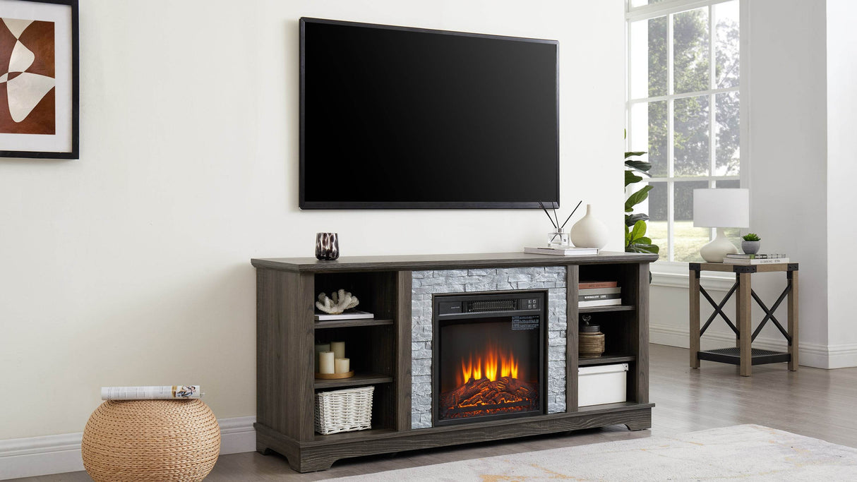 Electric Fireplace TV Media Stand With Storage - Sleep Galleria
