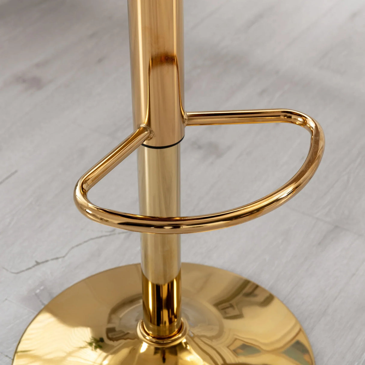 Set Of 2 Black Velvet Adjustable Height Bar Chairs - Omega Lifestyles