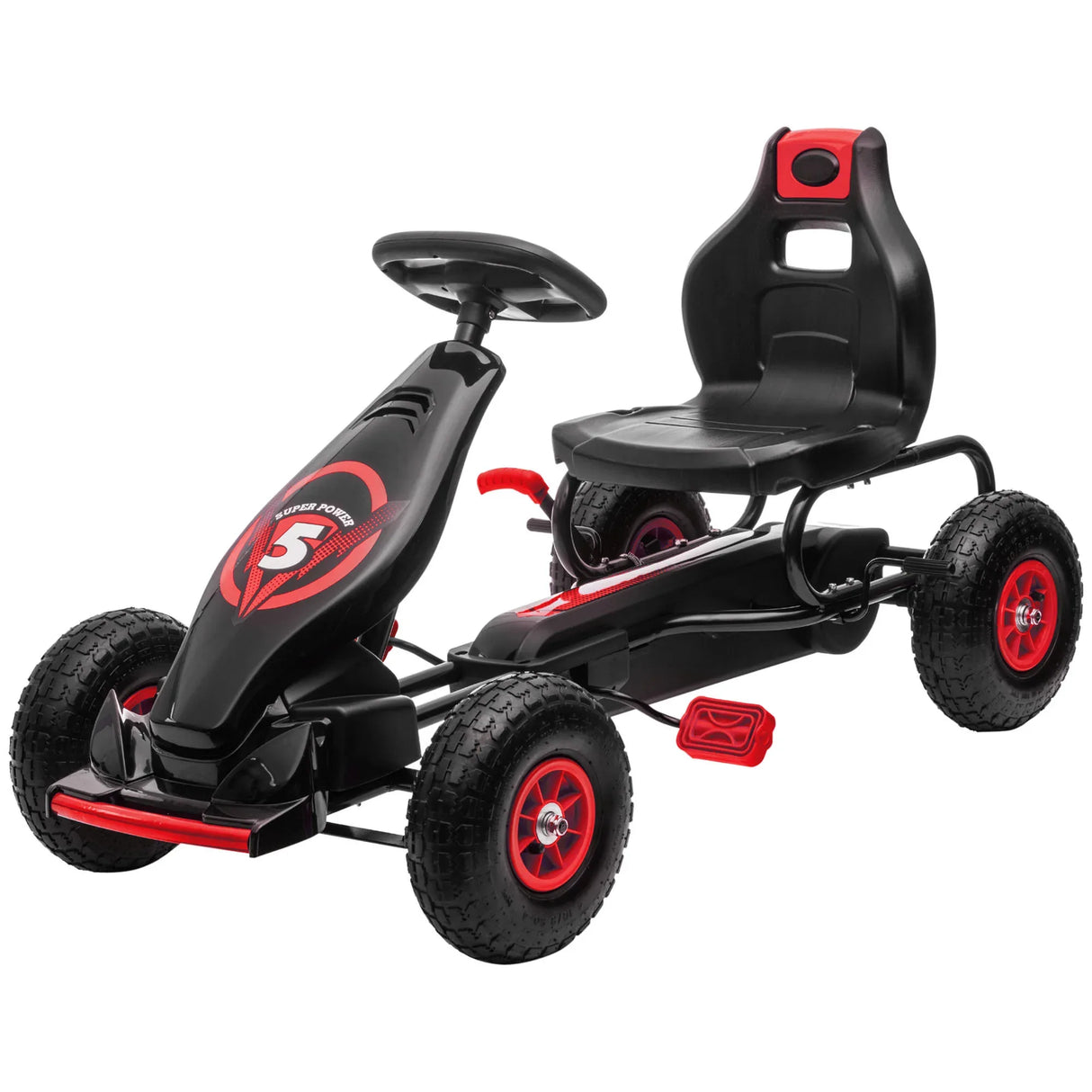 Kids Pedal Go Kart With Ergonomic Seat And Suspension - Omega Lifestyles