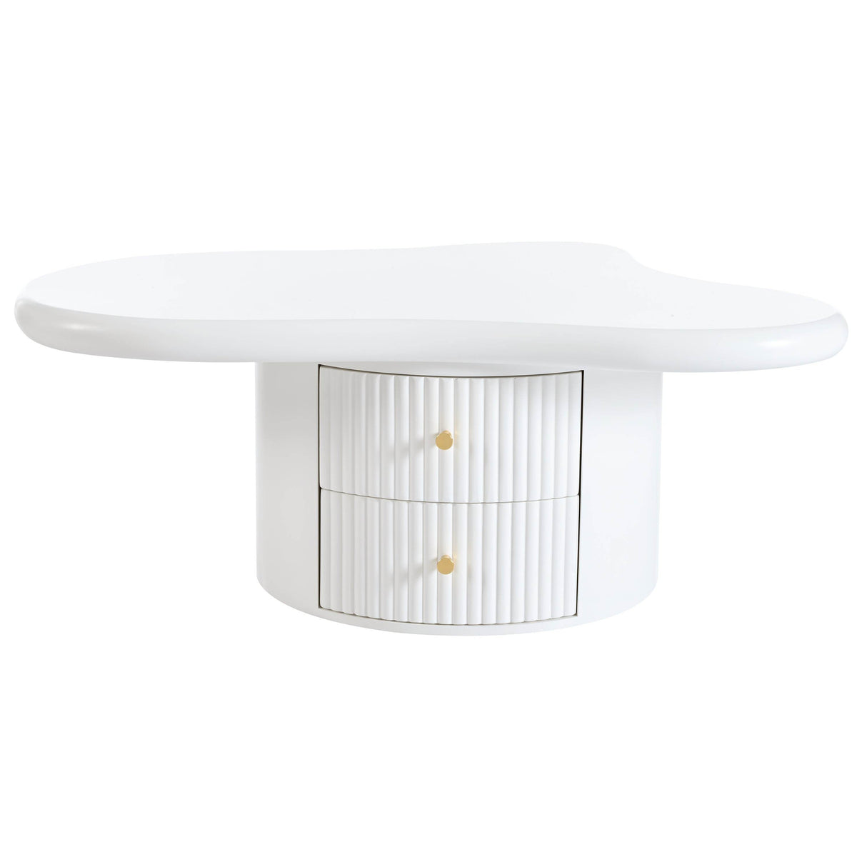 Cloud-Shaped Coffee Table With Stools And Drawers - Sleep Galleria